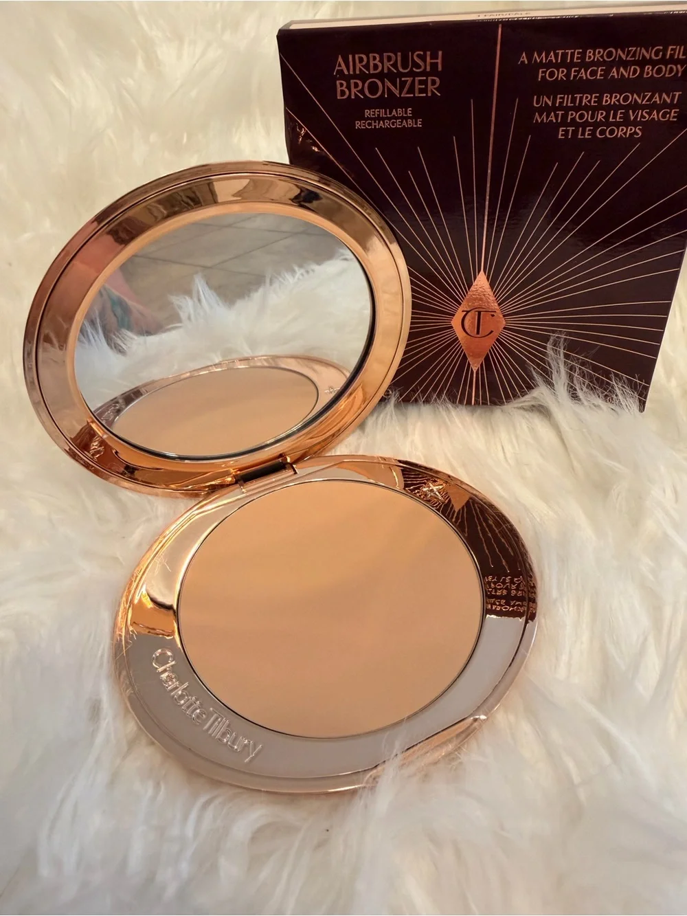 Charlotte Tilbury Airbrush Bronzer - Matte Bronzing Powder in Bronze
